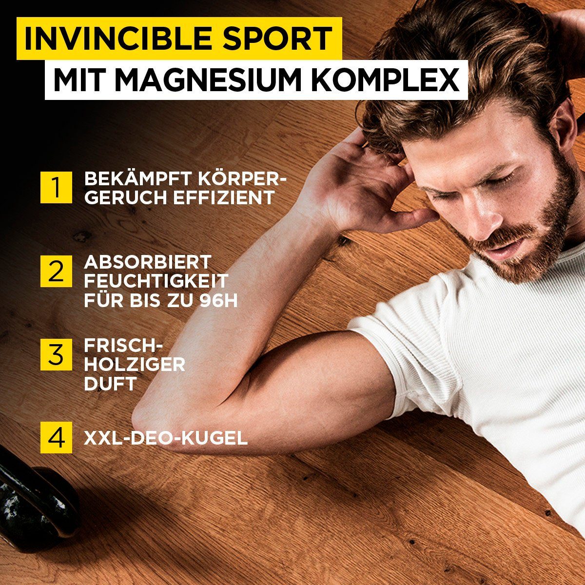L'ORÉAL PARIS MEN EXPERT beim Invincible Deo Anti-Transpirant, Zuverlässiger Deo-Roller Schutz Sport Sport