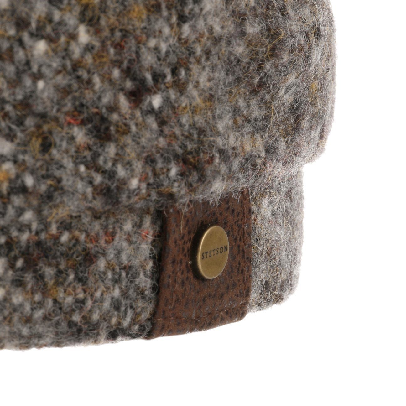 Stetson grau Flat Cap mit Schirm (1-St) Flatcap