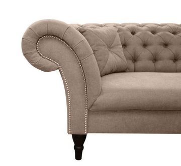 JVmoebel Chesterfield-Sofa, Couch Polster Sofa Chesterfield Couchen Dreisitzer Kunstleder 3 Sitzer Sofort