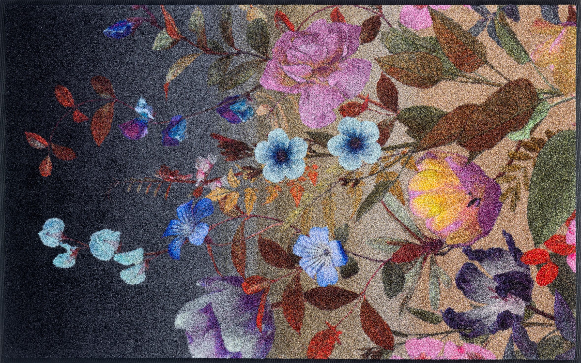 wash+dry by Kleen-Tex Teppich Midnight Blooms, rechteckig, Höhe: 7 mm