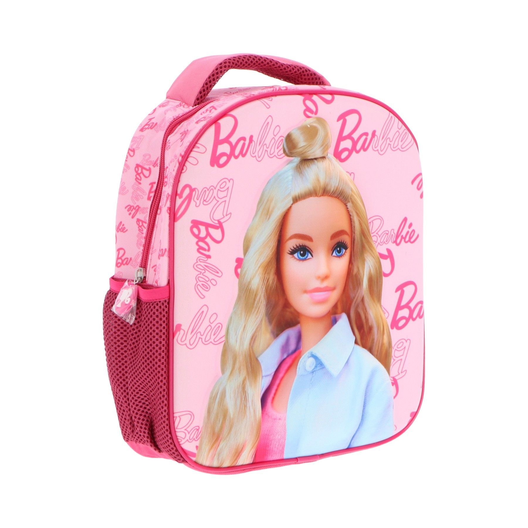 Textiel Trade B.V. Kinderrucksack Barbie 3D Design Praktische Schultasche für Schule und Freizeit