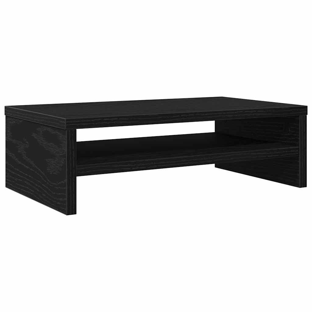 vidaXL Monitorständer Monitorständer Schwarze Eiche 42x24x13 cm Holzwerkstoff