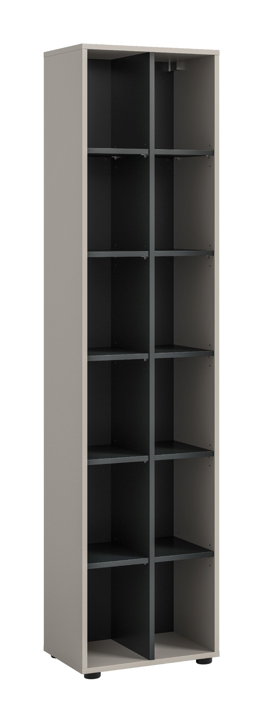xonox.home Stauraumregal, Kaschmir Nachbildung Melamin beschichtet 192x45x35 cm