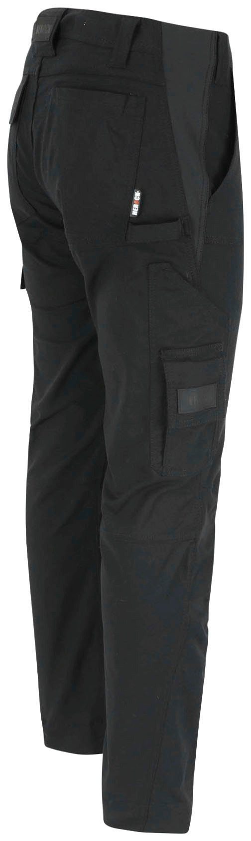 130cm) Multi-Pocket, mit bis schwarz Torex einstellbar Herock mit Coolmax®-Technologie inkl.Stretchgürtel, (Spar-Set, 4-Wege-Stretch, Schnalle Flaschenöffner, Arbeitshose