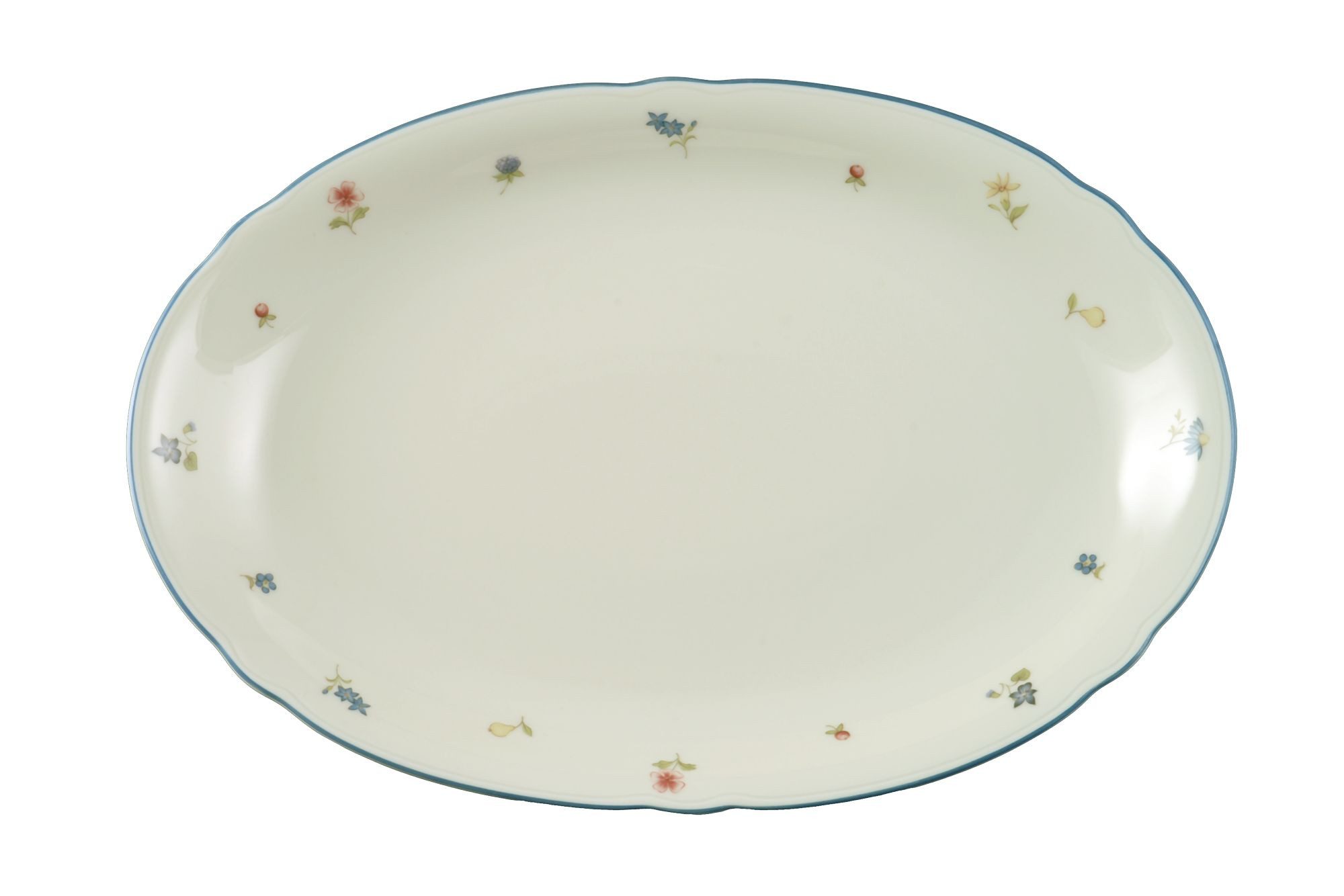 Seltmann Weiden Geschirr-Set Platte oval 31 cm Marie Luise Streublume 30308 von Seltmann Weiden, Porzellan