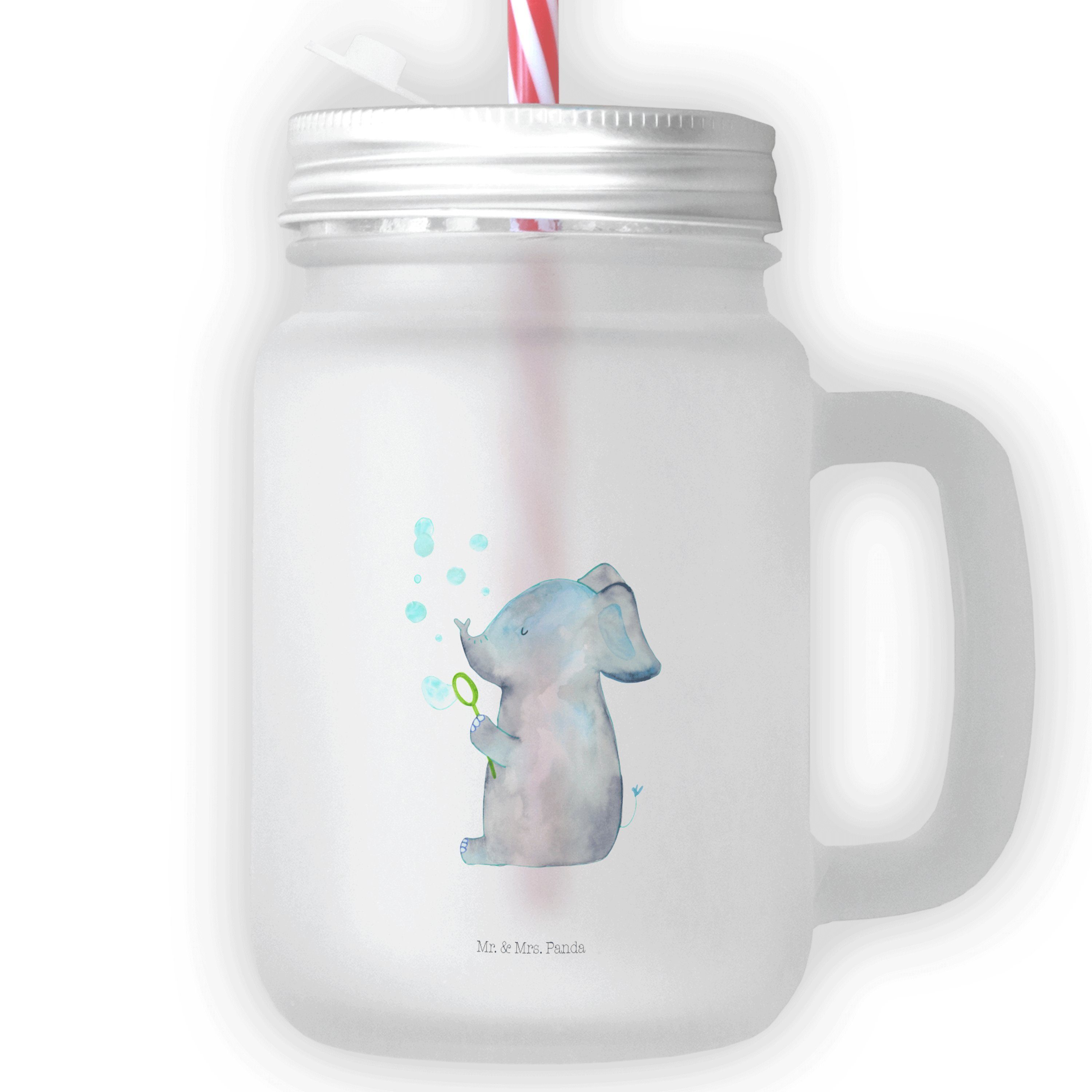 Mr. & Mrs. Panda Longdrinkglas »Elefant Seifenblasen Transparent