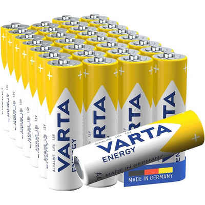VARTA Energy Batterie, (1.5 V, 30 St), Mignon / AA / LR06 / LR6, 1,5 V, Alkali