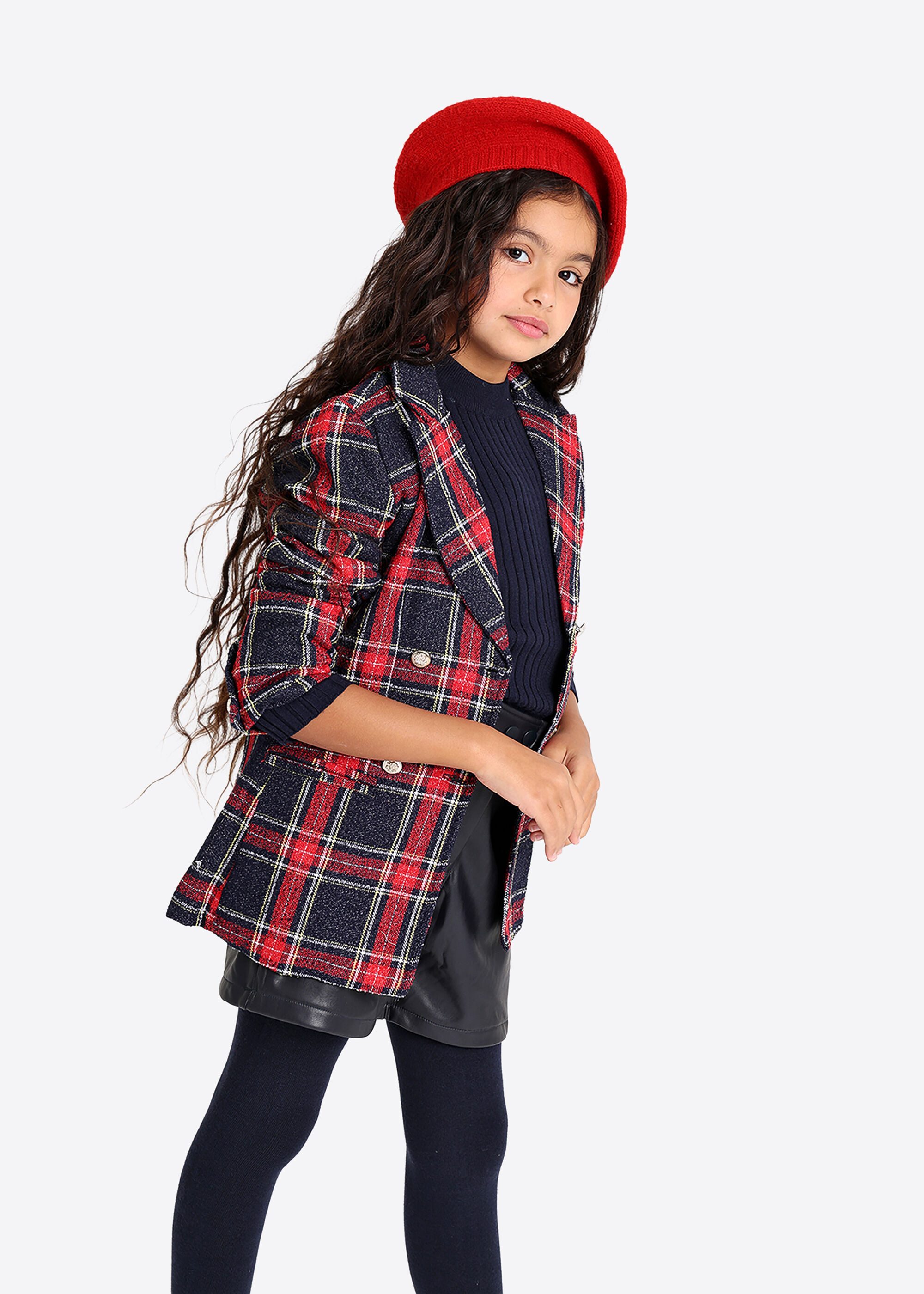 Solang Jackenblazer (1-tlg) mit Karo-Muster