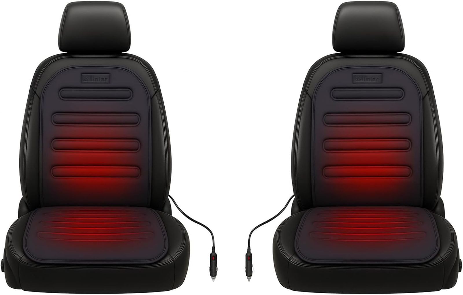 BURI Sitzheizkissen Sitzheizung Autositzheizung beheizbare Sitzauflage 12v Heizmatte 2x