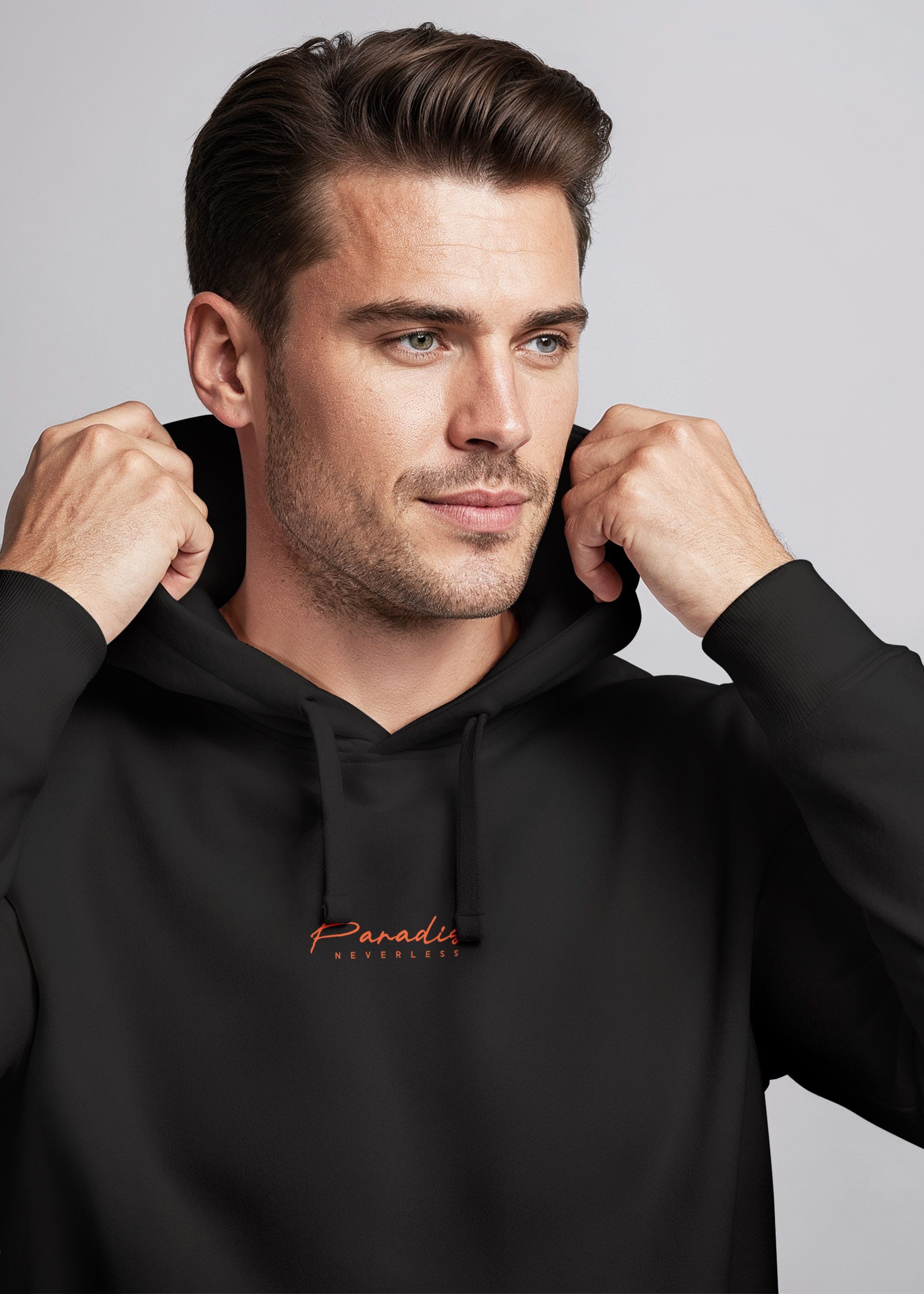 Neverless Hoodie Herren Hoodie Palmenmotiv, Neverless Take Me to Paradise Design – Bild 5 von 5