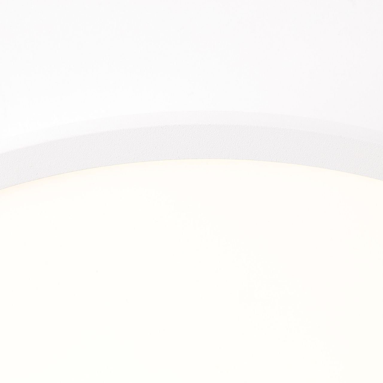 LED Lampe, 25cm Buffi Brilliant Deckenleuchte sand/weiß/warmweiß, Deckenaufbau-Paneel Buffi, Metall/K