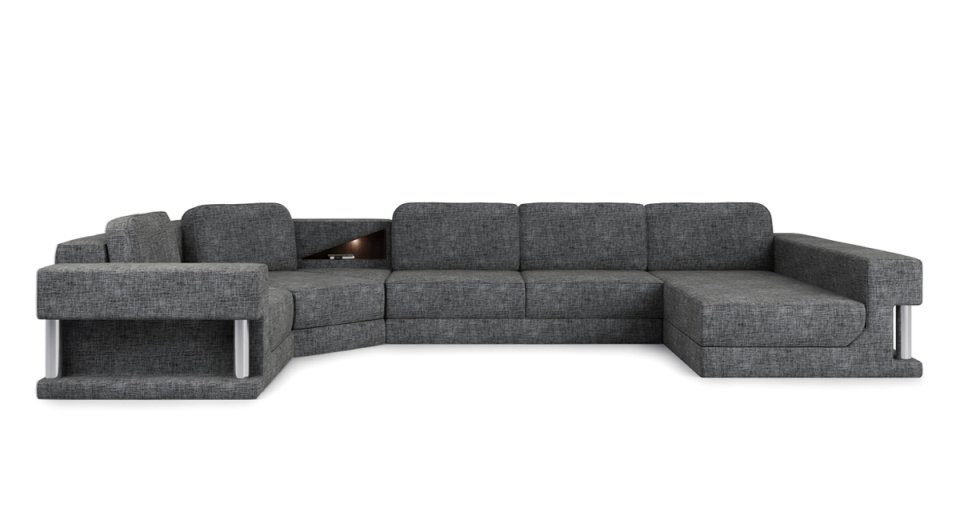 JVmoebel Ecksofa, Modern Ecksofa Couch Polster Leder Design Sofa Wohnlandschaft