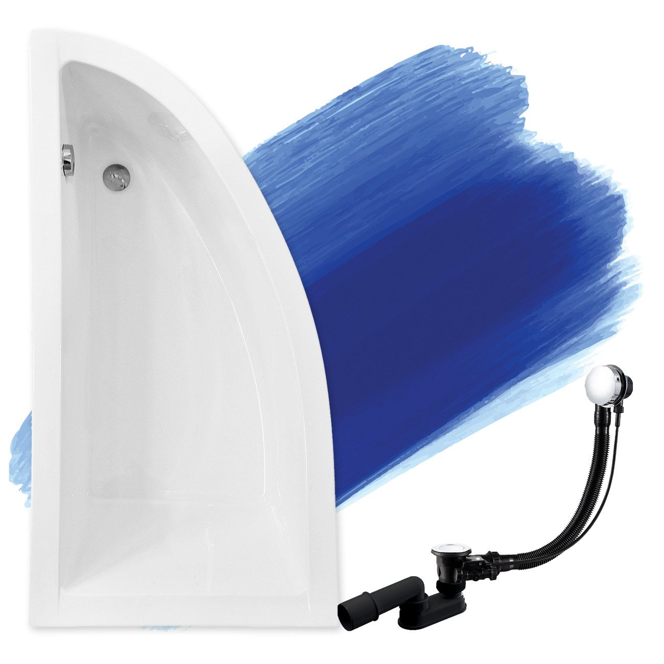 KOLMAN Badewanne Eckbadewanne Praktika 150x70, (Links/Rechts), günstig online kaufen