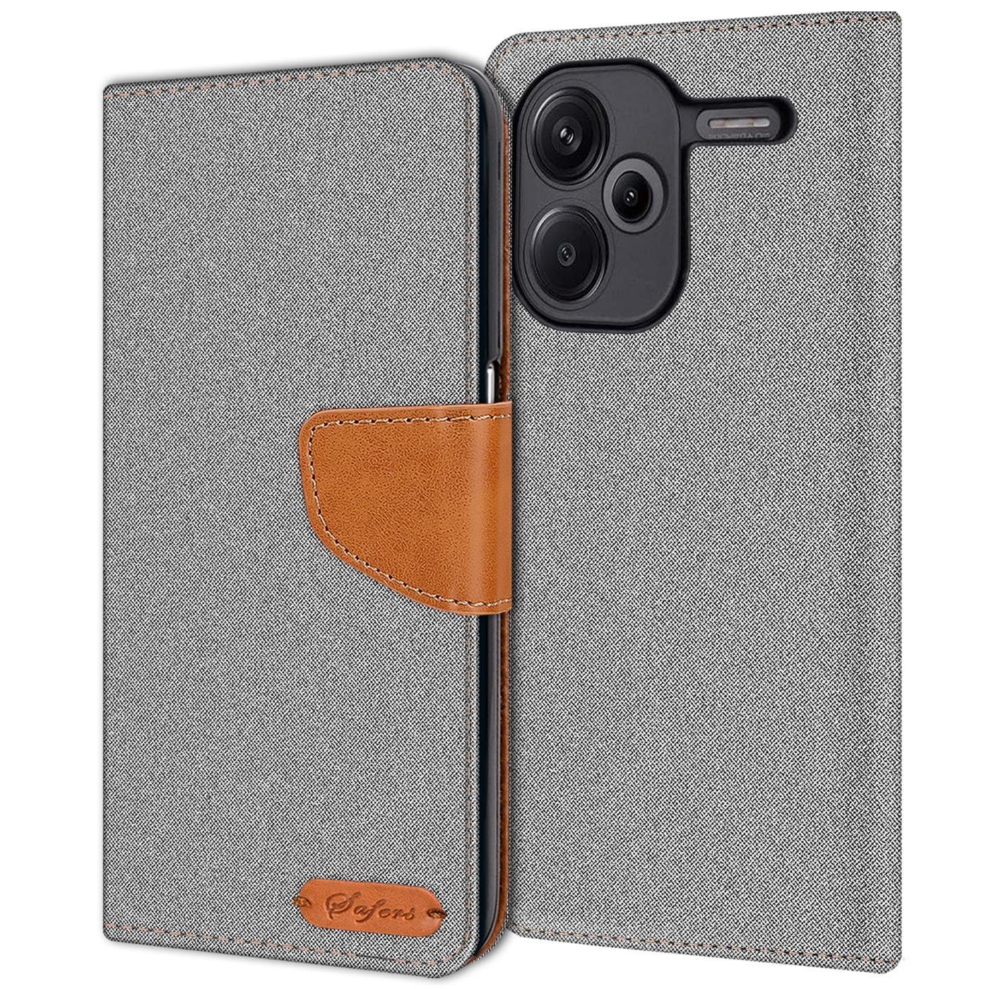 Handyhülle Denim Schutzhülle Flip Case für Xiaomi Redmi Note 13 Pro+ 5G