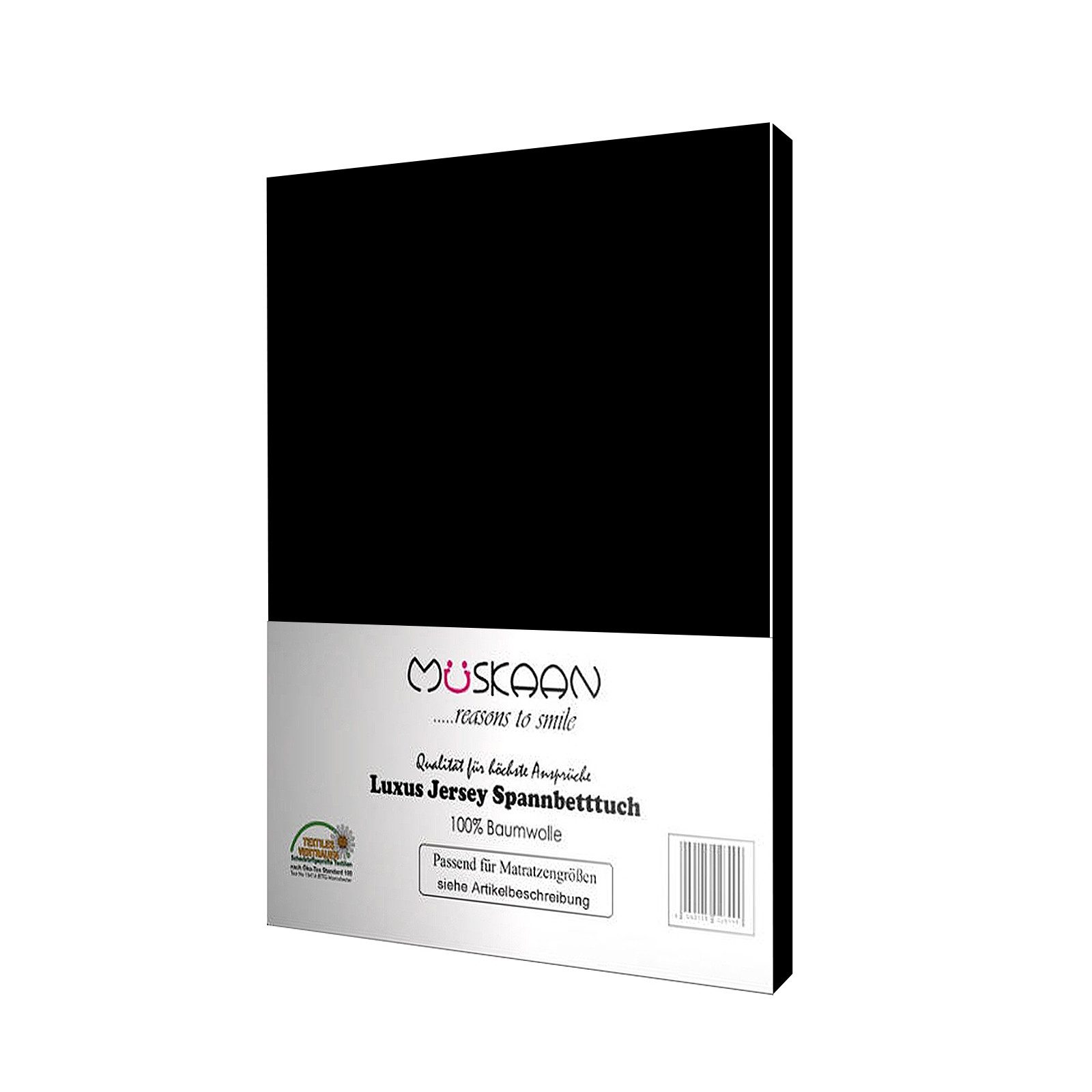 Müskaan Spannbettlaken Jersey Spannbettlaken, Baumwolle, (1 Stück), mit Gum günstig online kaufen
