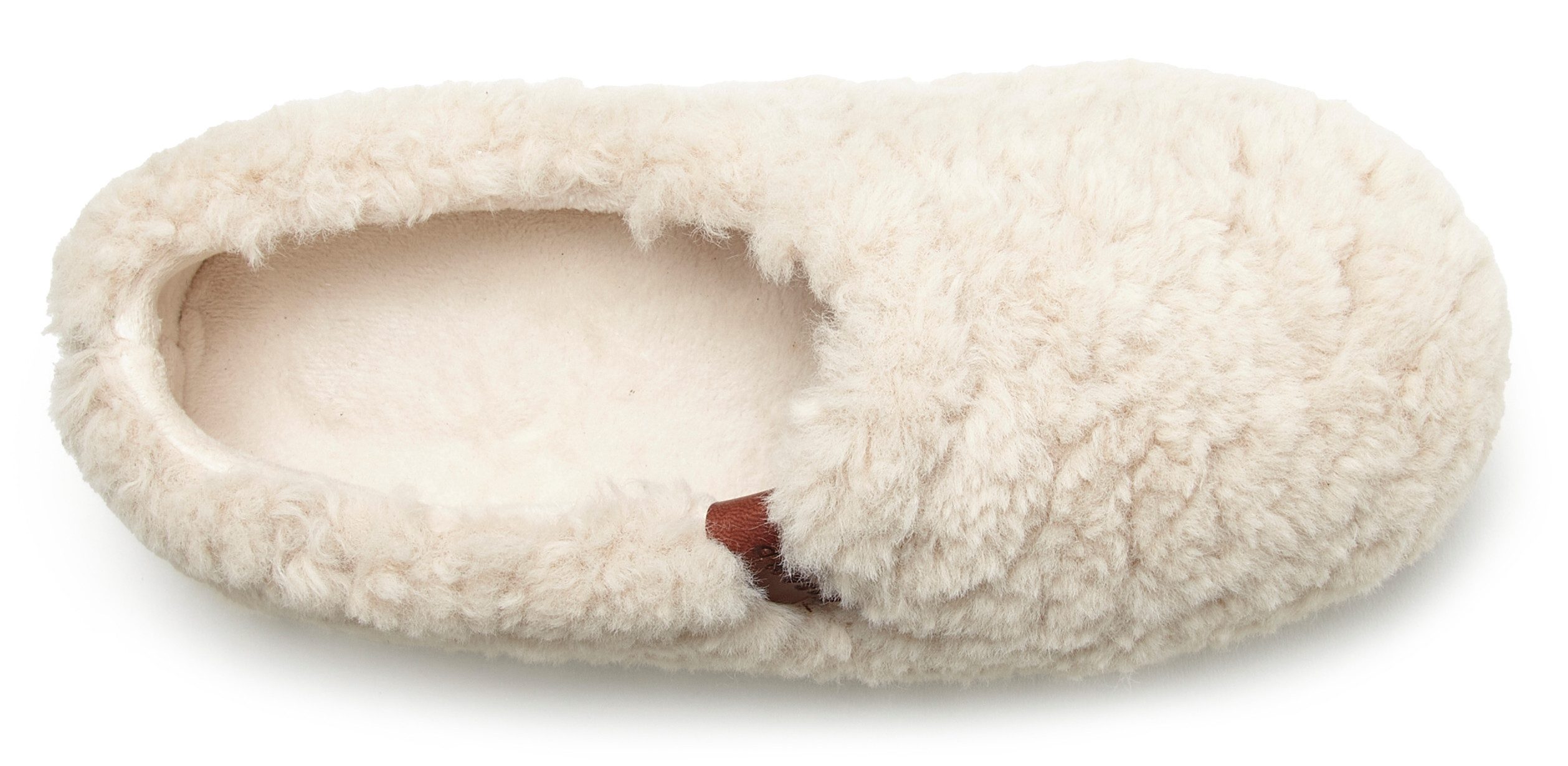 Elbsand Pantolette, Pantoffel, Hüttenschuh Hausschuh mit kuscheligem Fellimitat
