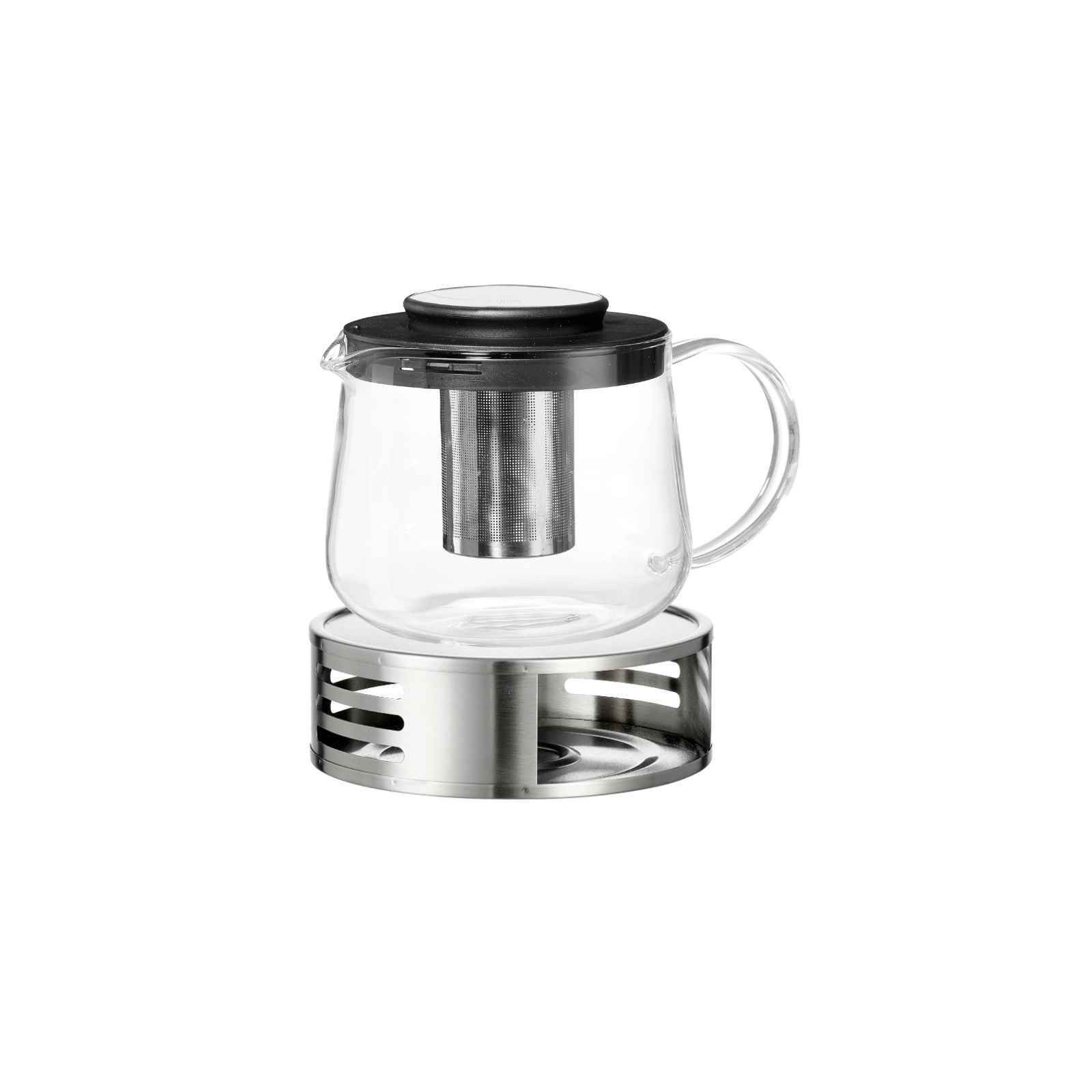 Ritzenhoff & Breker Teekanne Yucca Teekanne mit Sieb & Stövchen 1,5 l 2er Set, 1500 l, (1x Teekanne, 1x Stövchen, 2-St)