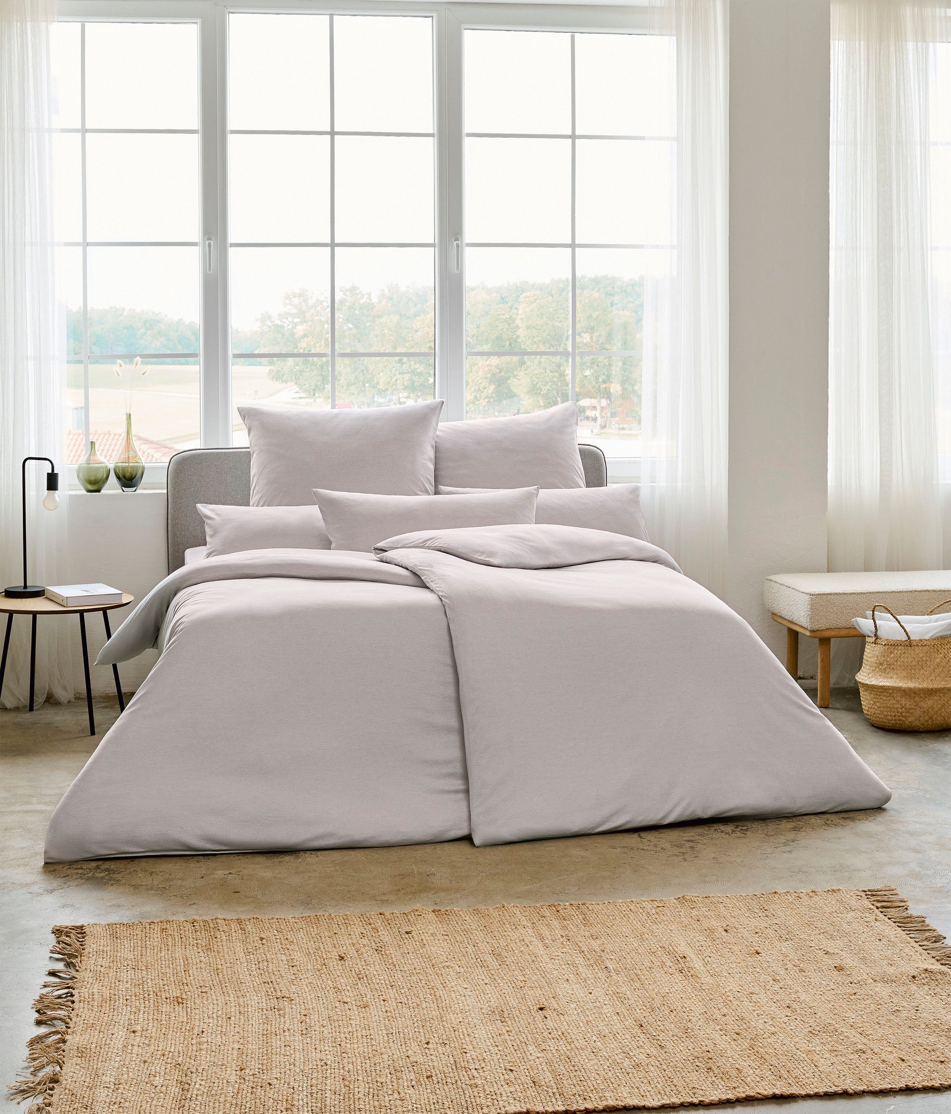 Estella Bettwäsche Takoma, Mako-Interlock-Jersey, 2 teilig, Gefertigt aus hochwertigem Mako-Interlock-Jersey aus 100% Baumwolle.