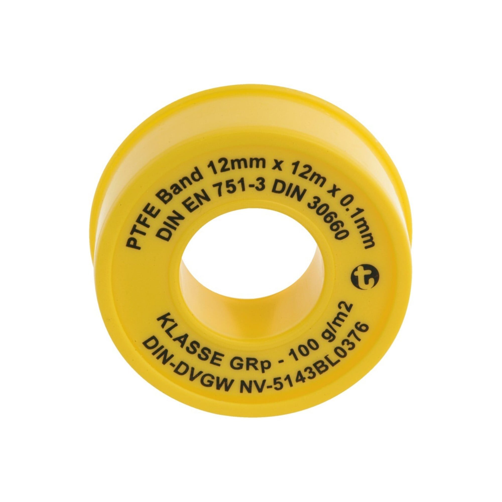 GEKA Kreppband PTFE Dichtband GRp L12m B12mm D0,1mm 100g/m² Rl.GEKA