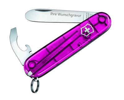 Victorinox Kinderkochmesser Taschenwerkzeug My First, pink, mit persönlicher Gravur