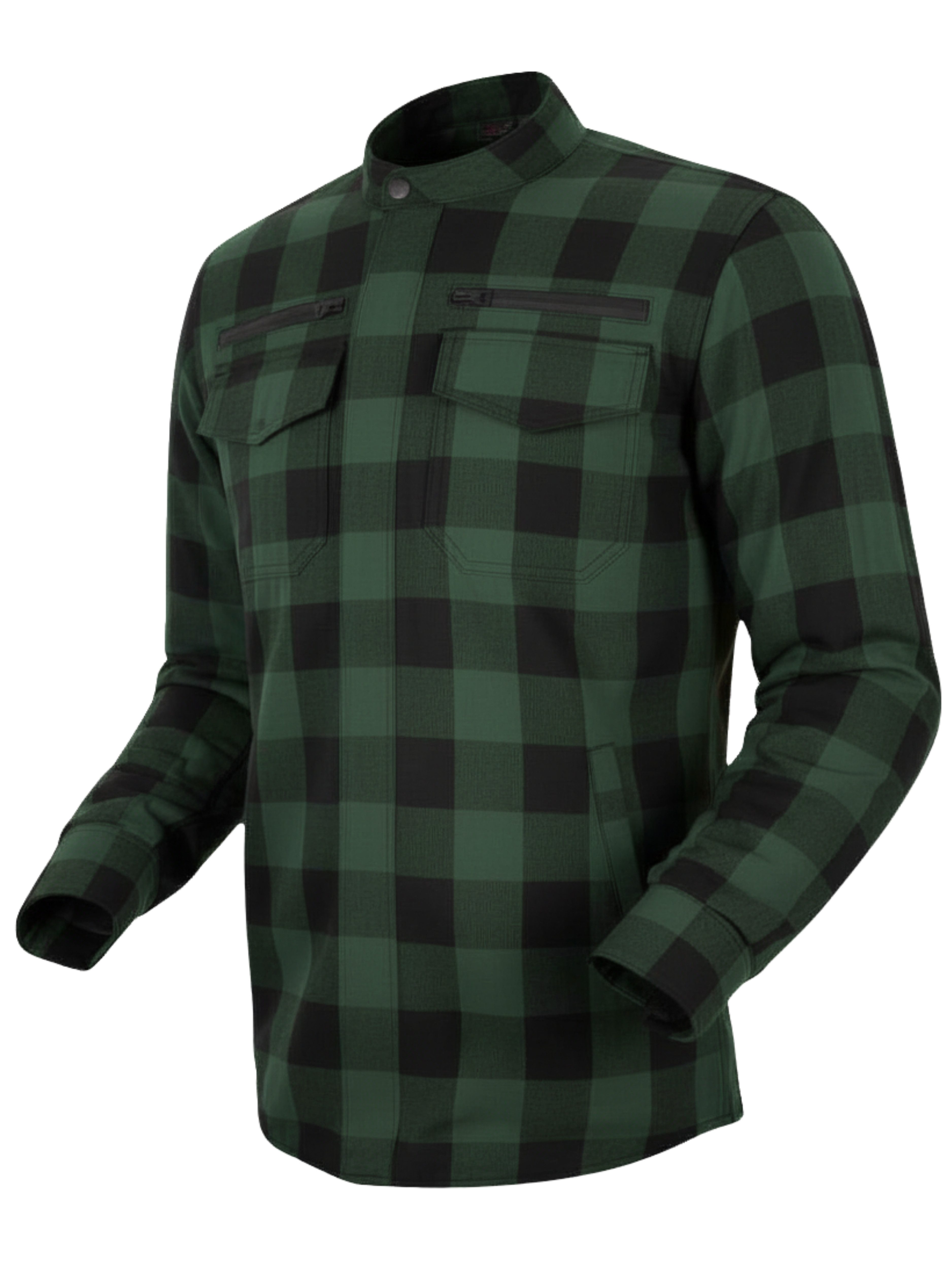 Motorradjacke Herren Motorradhemd mit Protektoren, Aramid, wasserdicht, Lumberjacke