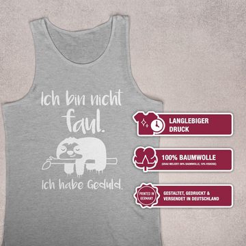 Shirtracer Tanktop Ich bin nicht faul weiß Sprüche Statement mit Spruch