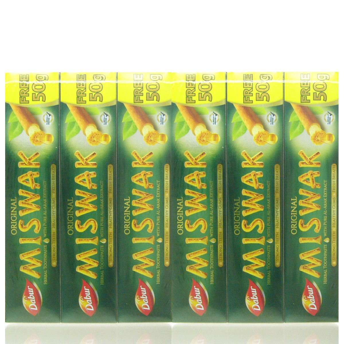 Dabur Zahnpasta Miswak Dabur Kräuter Zahnpasta 1020g - 6x 170g