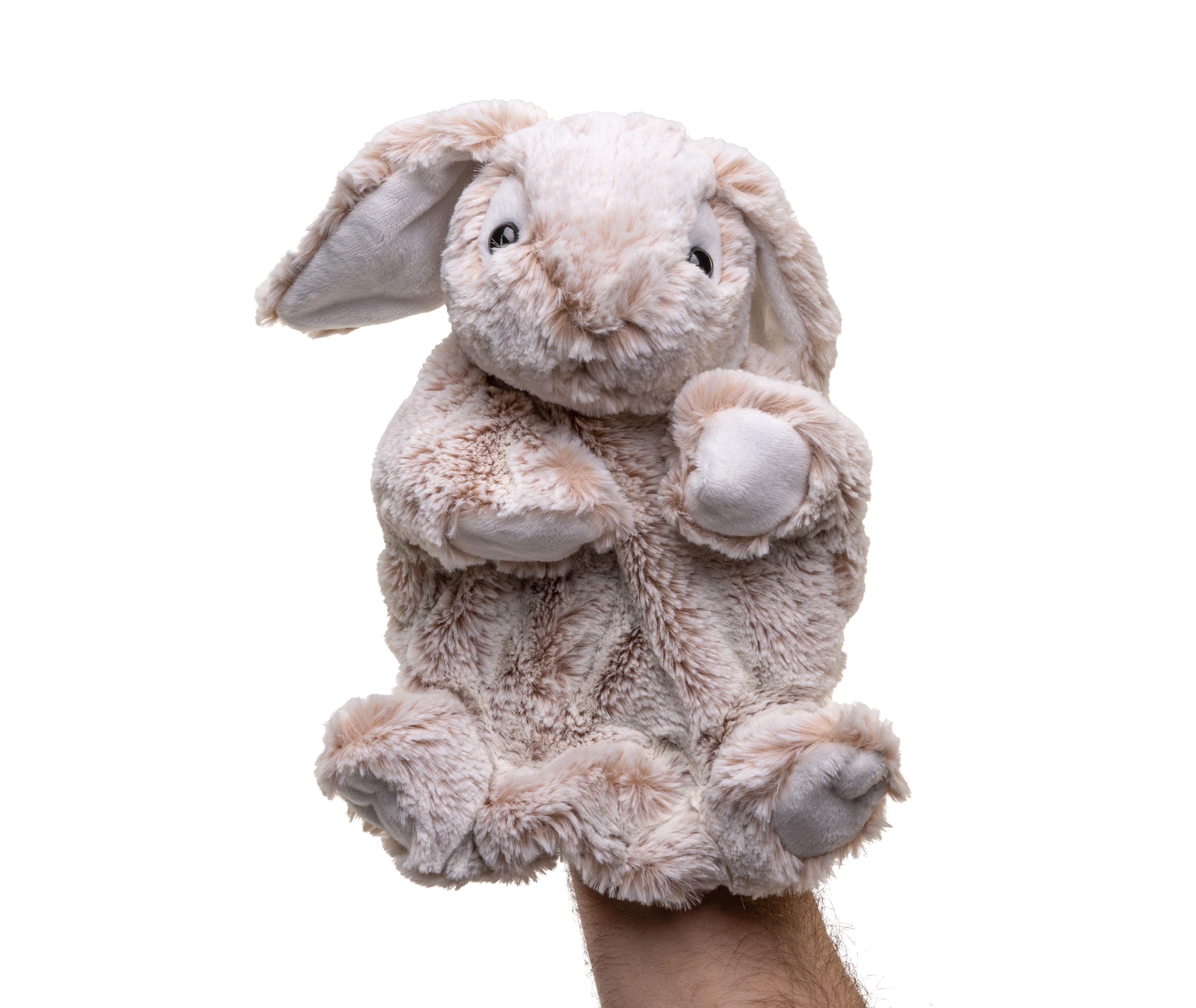 Husky Hase Kuscheltier cm zu - - Uni-Toys Handpuppe (Höhe) Plüsch-Puppe Füllmaterial 100 - oder Plüschtier, 24 recyceltes % -