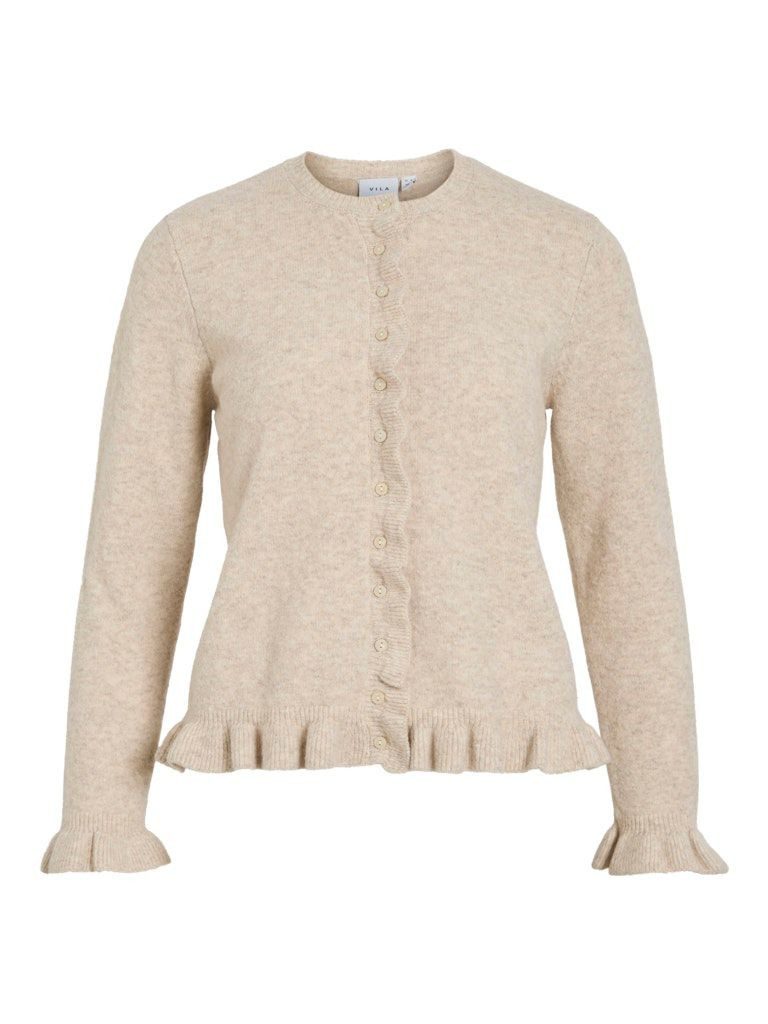 Vila Cardigan VIJACIA O-NECK  FRILL KNIT günstig online kaufen