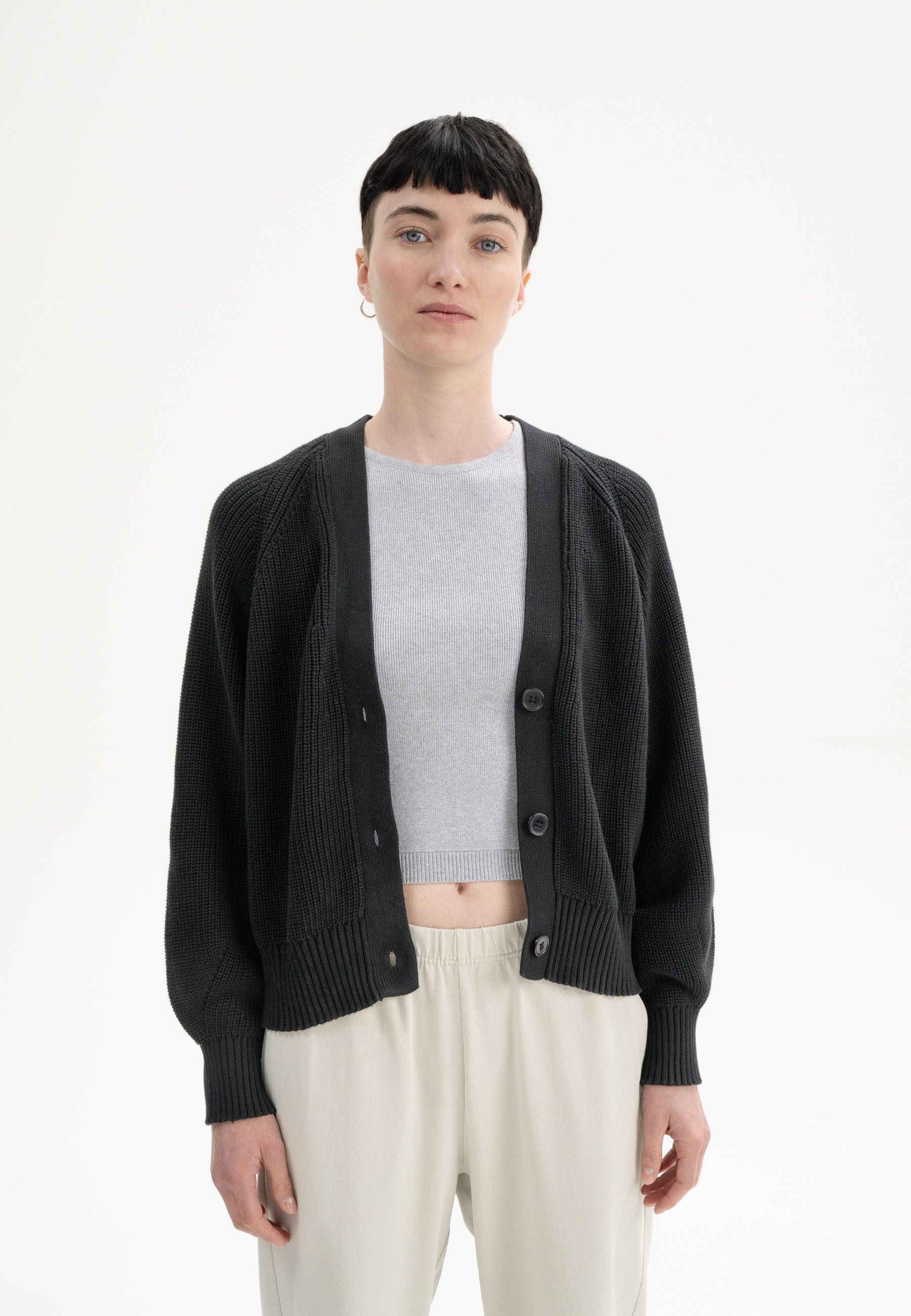 MELA Cardigan Rippstrick Cardigan BHUMA Gerippte günstig online kaufen