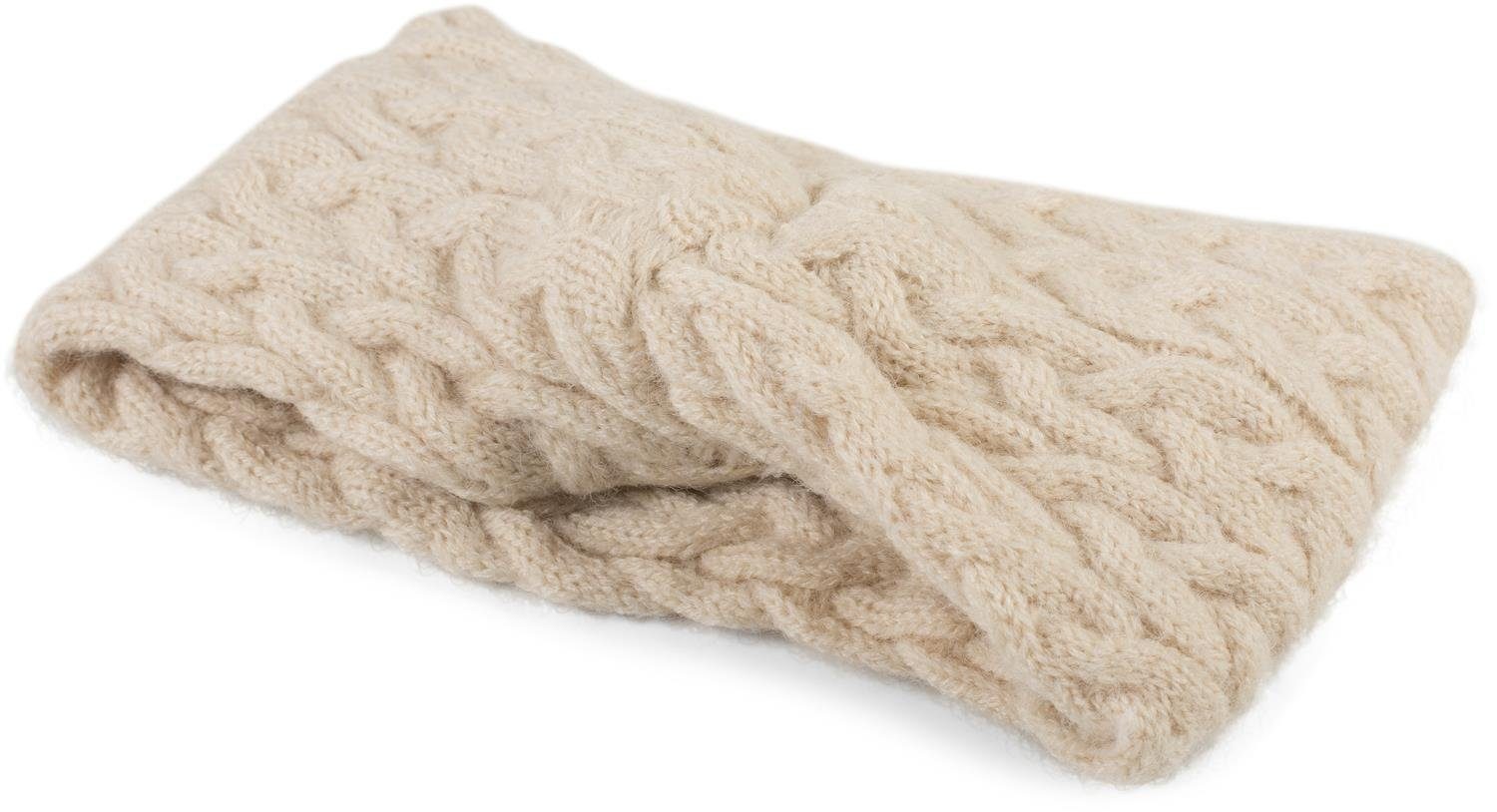 styleBREAKER Stirnband Strick Stirnband mit Zopfmuster günstig online kaufen