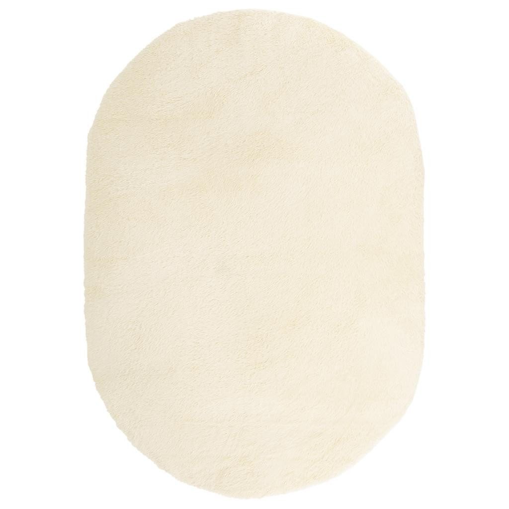vidaXL Teppich Teppich Shaggy Hochflor NAVARRA Creme 300x200 cm Polyester, günstig online kaufen