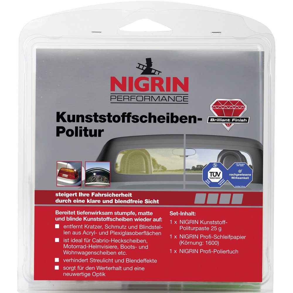 NIGRIN NIGRIN 73914 PERFORMANCE Kunststoffscheibenpolitur 1 St. Reinigungstuch