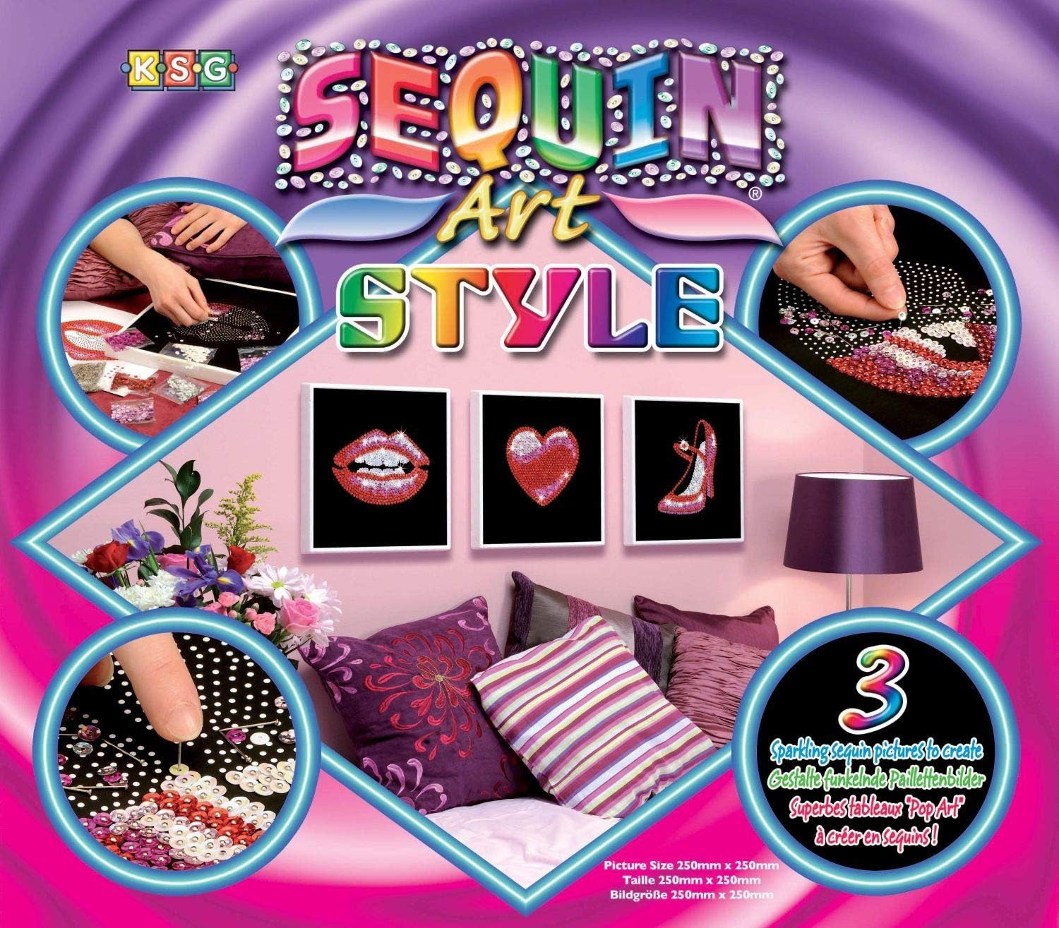 MAMMUT Spiel und Geschenk Kreativset Sequin Art Style