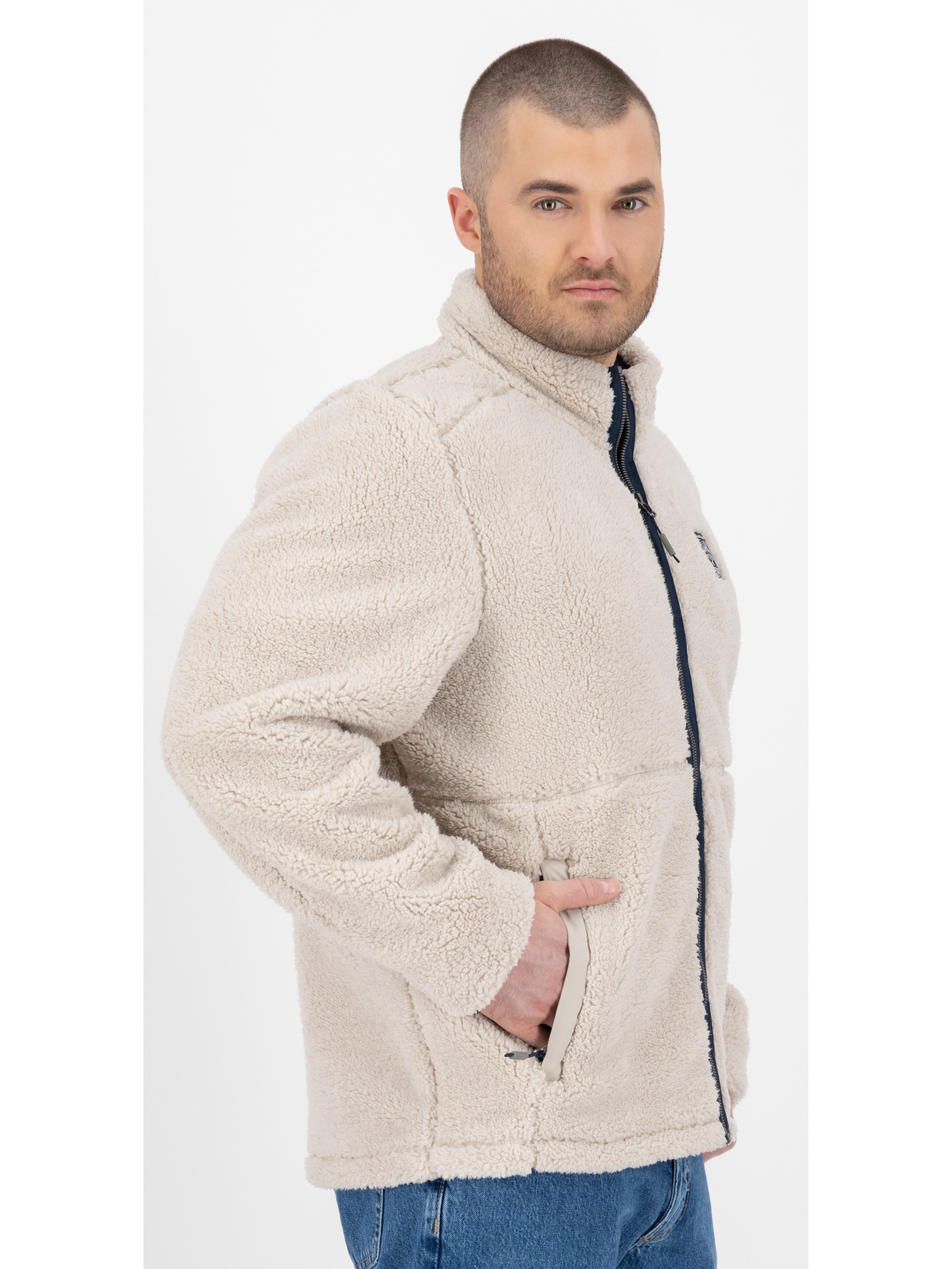 LPO Fleecejacke "REECE MN" Stehkragen, mit Langhaarfleece gefüttert günstig online kaufen