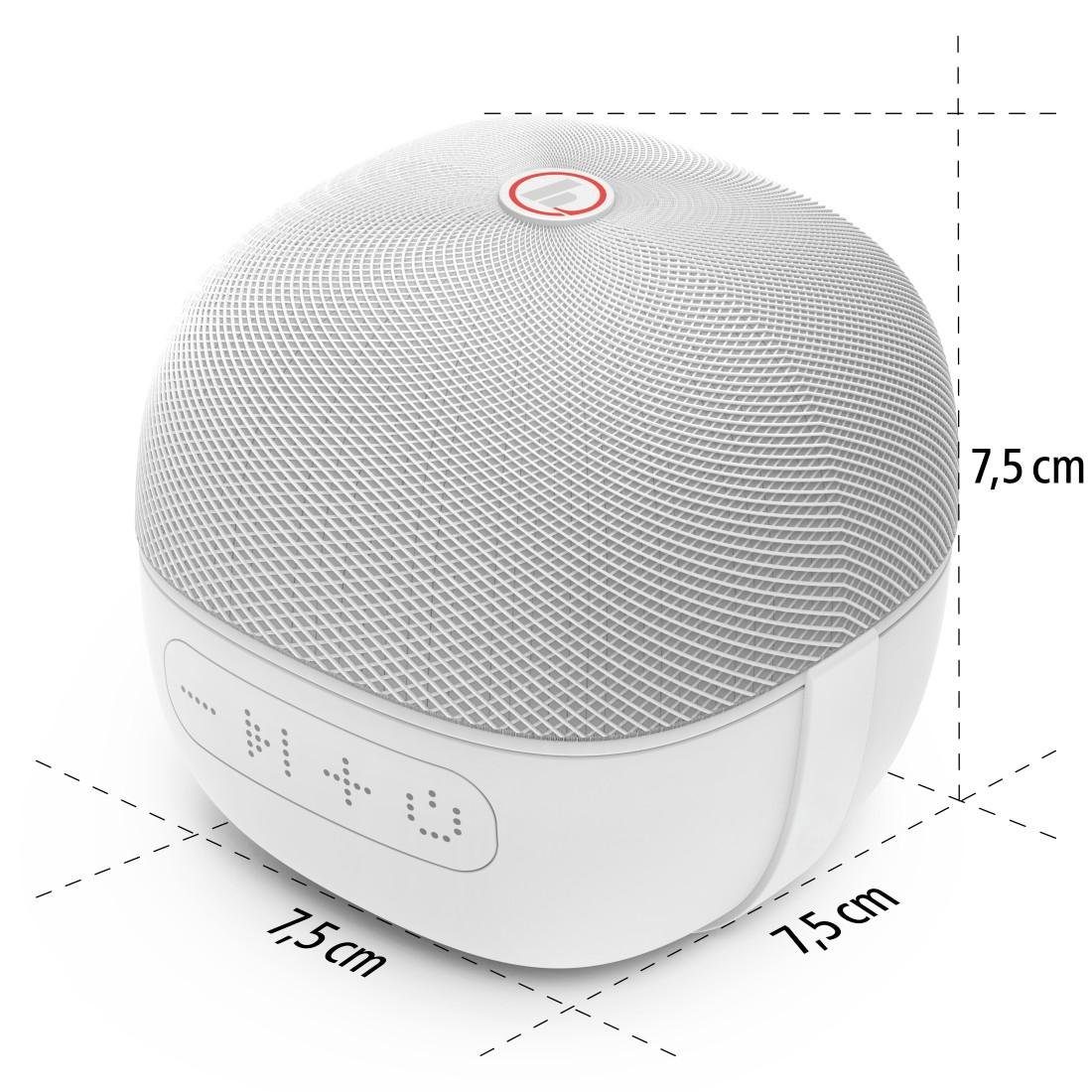 4 "Cube 10h HFP) (A2DP W, 2.0", weiß Bluetooth®Lautsprecher Handlicher Akku Bluetooth-Lautsprecher Bluetooth, Laufzeit Bluetooth, AVRCP Hama