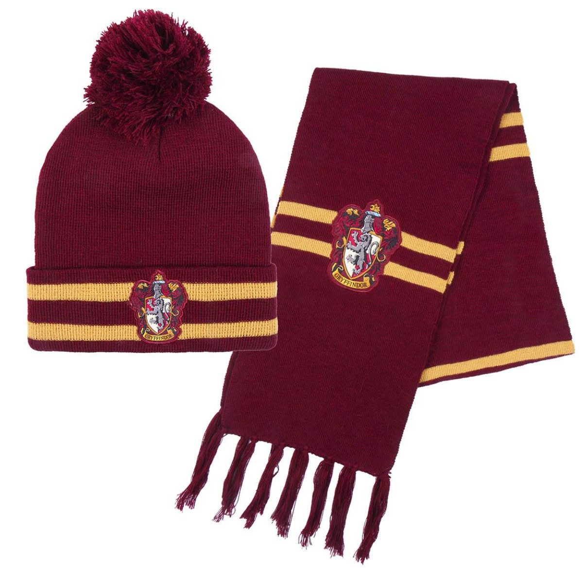 Cerda Mütze & Schal Harry Potter Kinder Gryffindor 2er-Pack Winter Accessoire