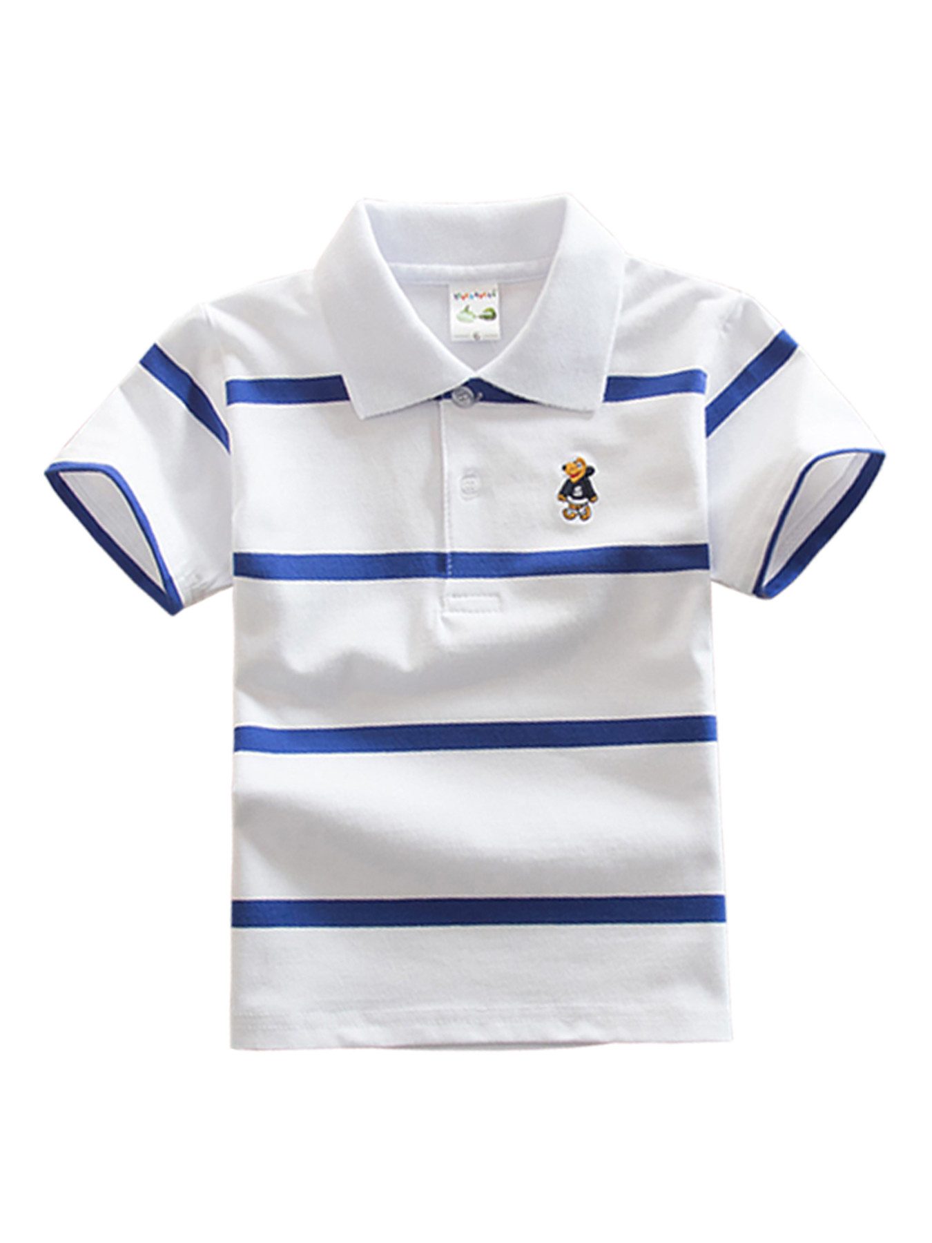 DEBAIJIA Poloshirt Jungen Poloshirt Kinder Oberteile T Shirts 1-12T Baumwolle Sommer