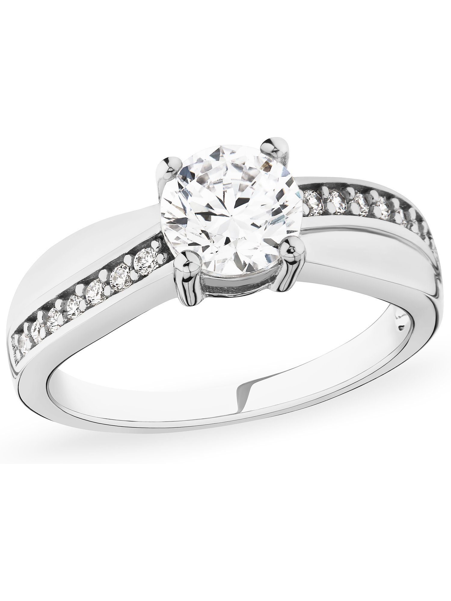 FAVS Silberring FAVS Damen-Damenring 925er Silber 1 Zirkonia, Zirkonia, synthetisch
