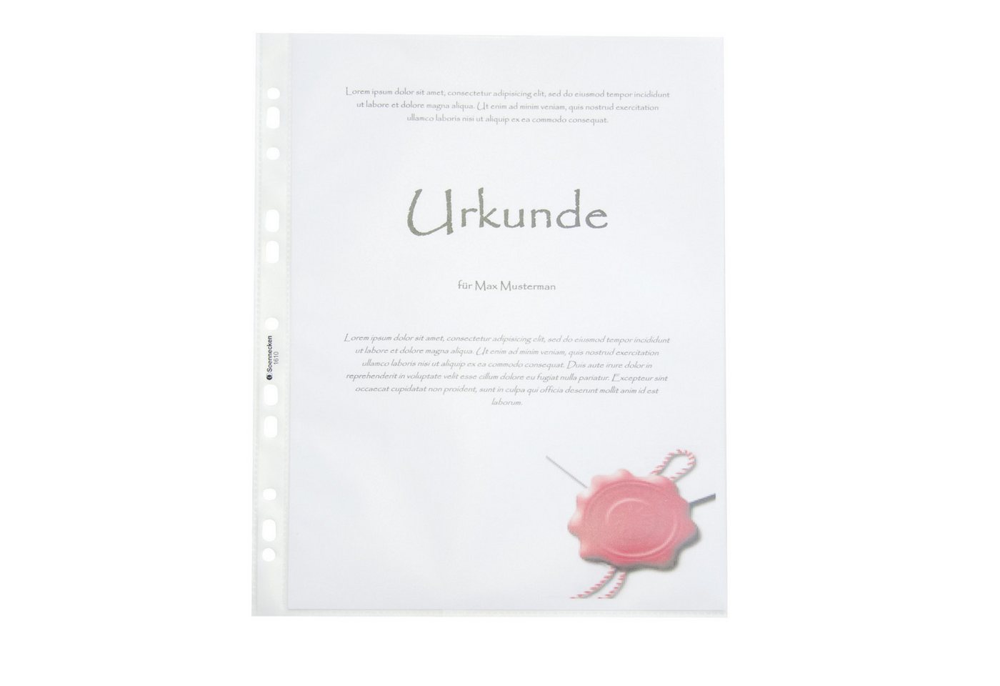 Thumbnail - Soennecken Prospekthülle Prospekthülle 1603 DIN A4 PP oben offen transparent 100 Stück.