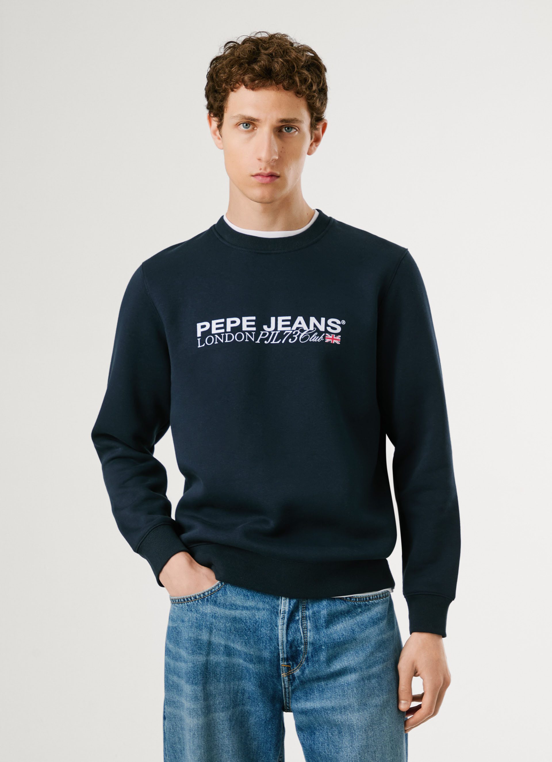 Pepe Jeans Sweatshirt MATTHEW CREW mit Label-Print auf der Brust günstig online kaufen