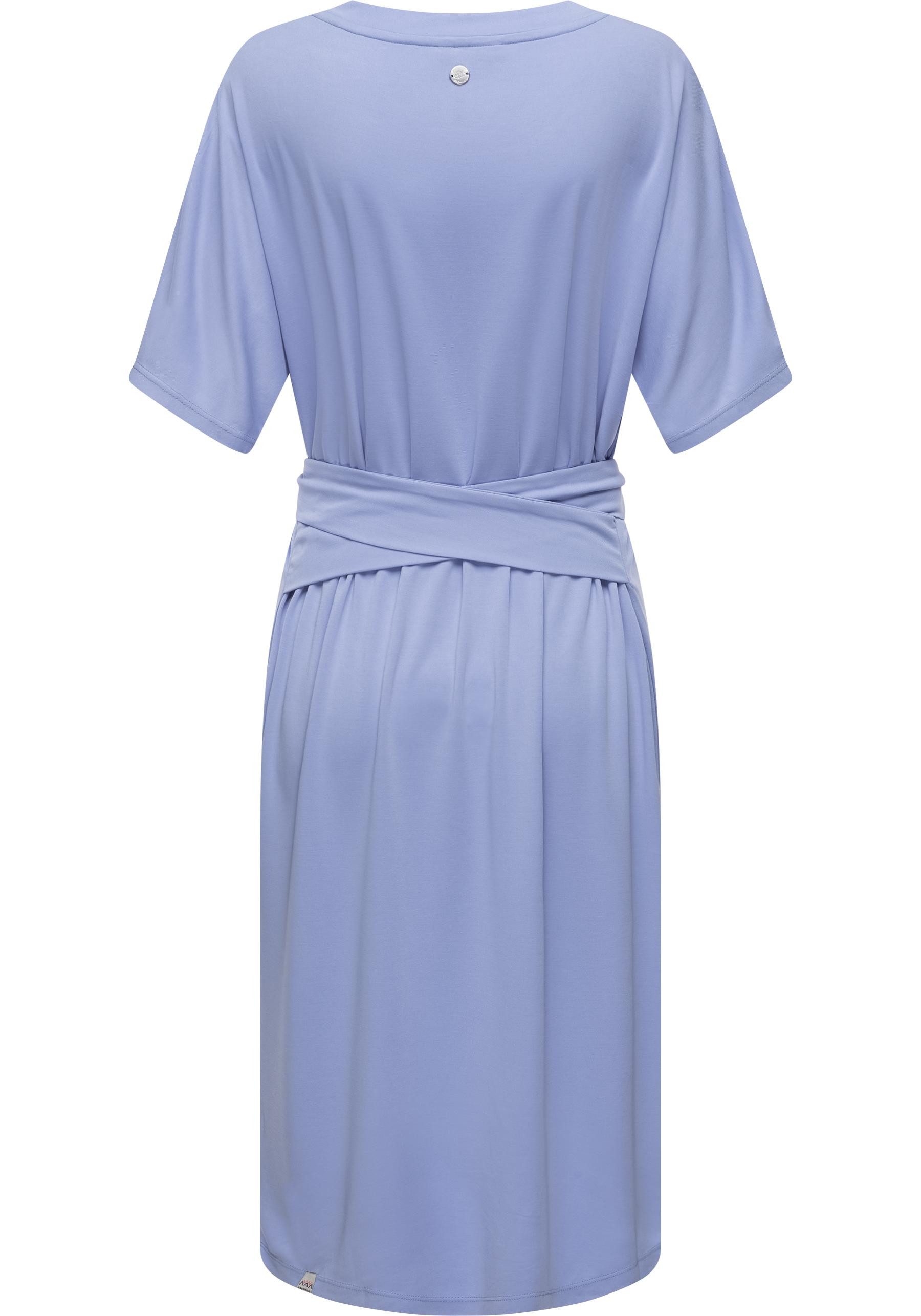 Ragwear Shirtkleid Pallerma stylisches Sommerkleid mit Bindeband an der Taille