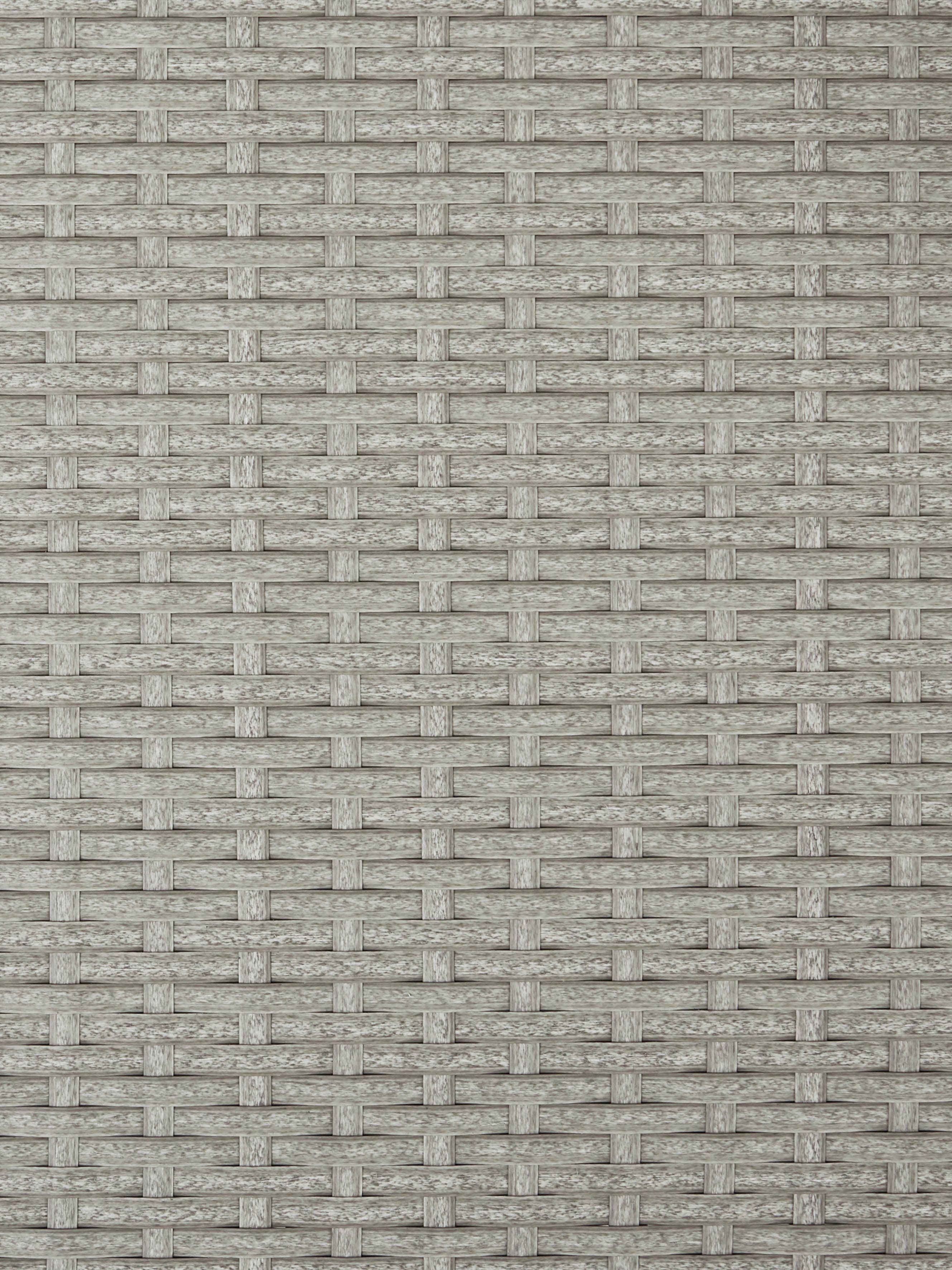 | grau Polyrattan grau KONIFERA Ø (7-tlg), 2 Mailand, Balkonset Tisch Sessel, cm, 50