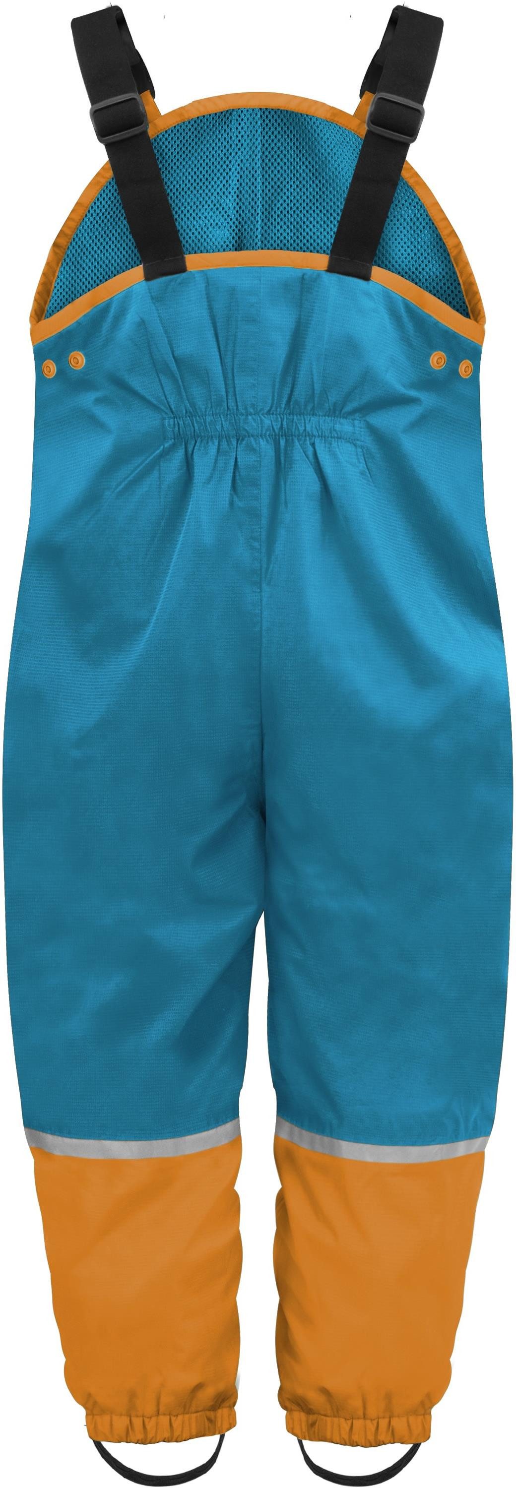 normani Regenhose Kinder Regenhose mit Hosenträgern Waller Ungefütterte Matschhose Latzhose Überziehhose mit Brusttasche