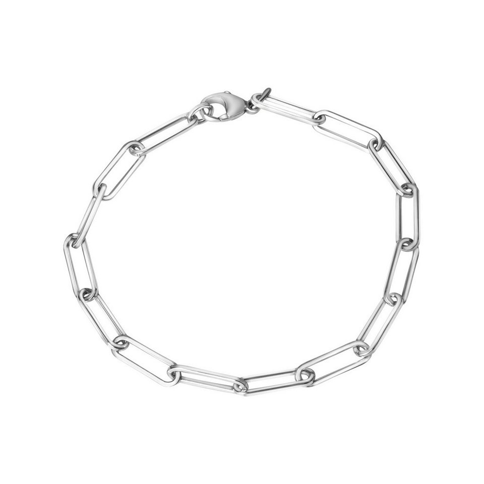 Vivance Armband 925/- Sterlingsilber Gliederarmband glanz rhodiniert 19 cm