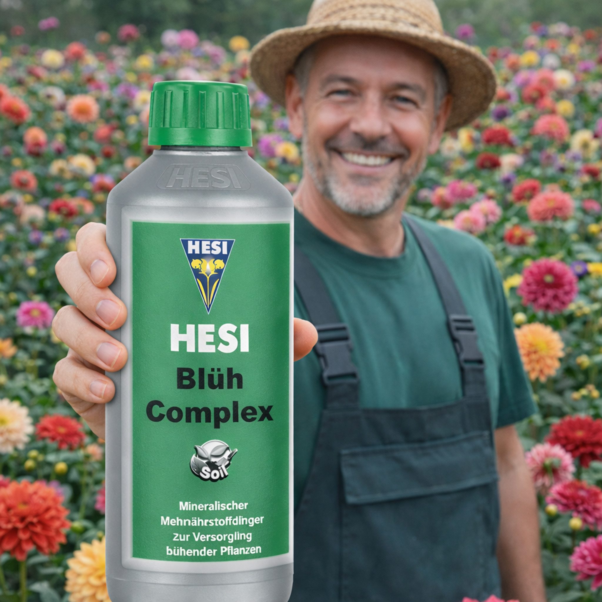 HESI Spezialdünger 500 ml Blüh Complex Blütenstimulator Blüten Booster Blütenpracht, 0,5 Liter, hochwertiger, mineralischer Mehrnährstoffdünger