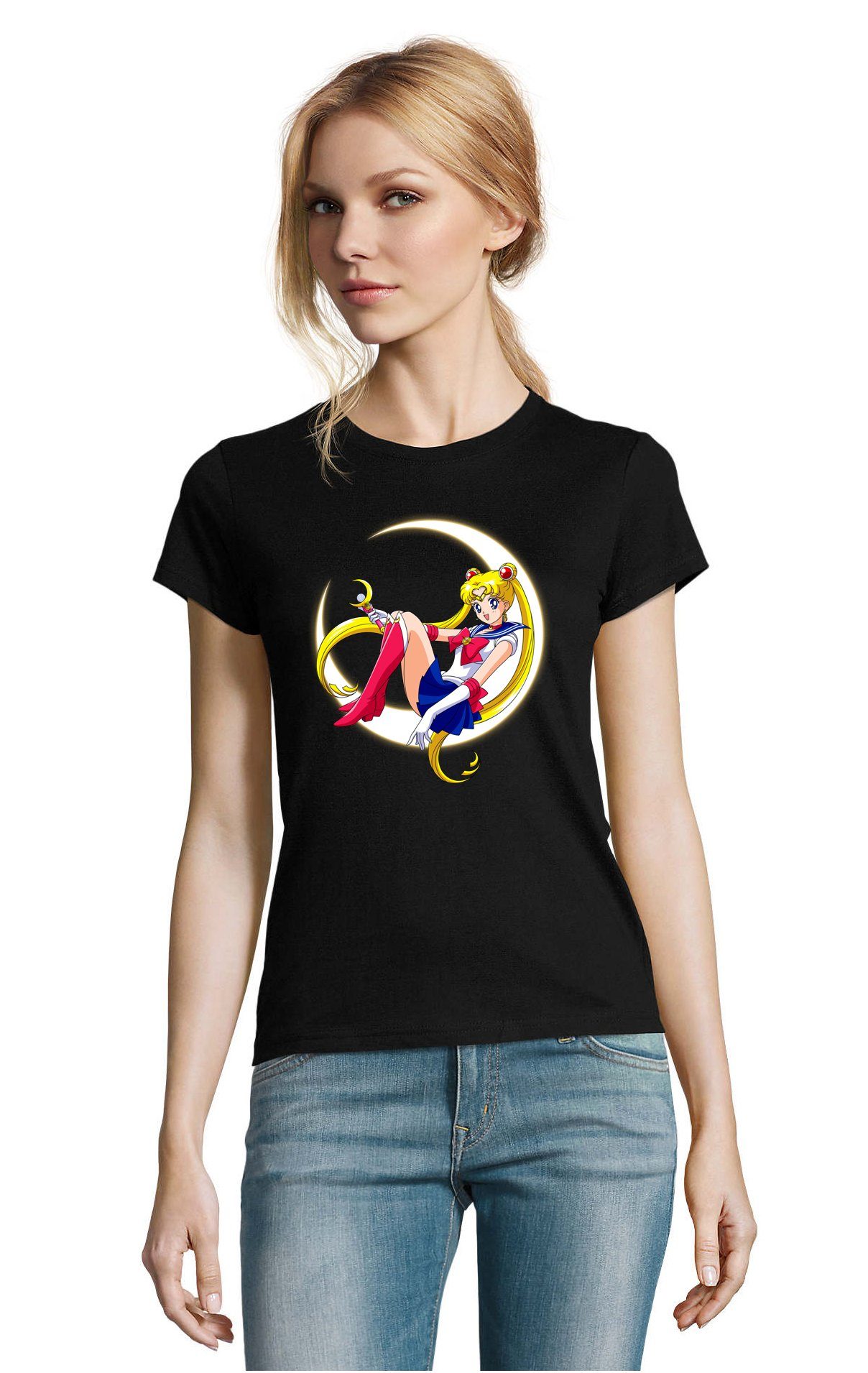 T-Shirt Damen Fun Comic Sailor Moon Anime Manga