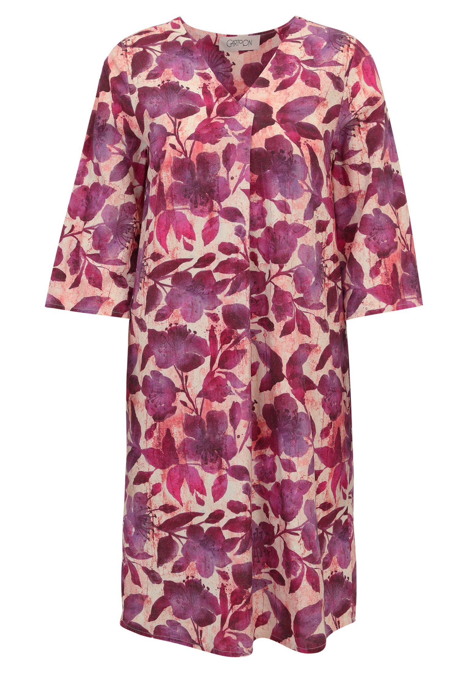 Cartoon Sommerkleid "Cartoon Damen Freizeitkleid mit Gürtel", Material günstig online kaufen