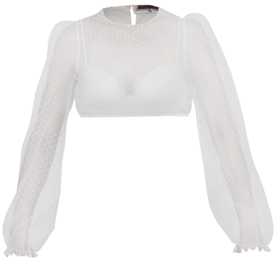 MarJo Dirndlbluse Dirndlbluse Kinding Langarm Puffarm ecru günstig online kaufen