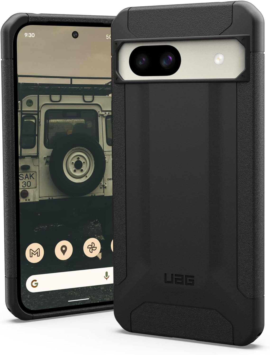 Urban Armor Gear Smartphone-Hülle Scout - Google Pixel 8a Hülle, [Offiziell "Made for Google" zertifiziert] - schwarz